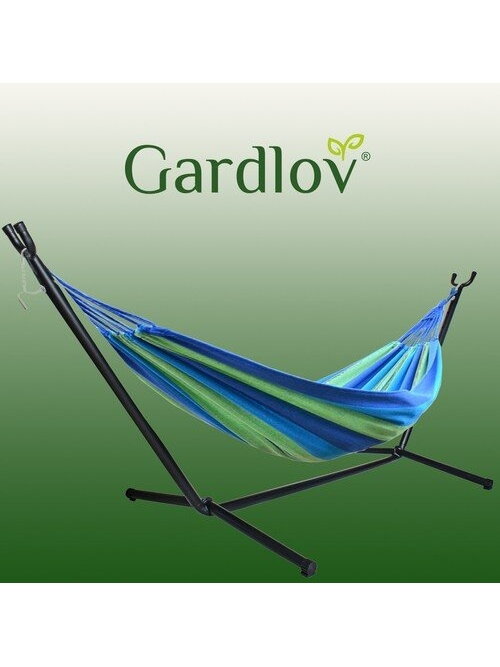 Sodo hamakas 200x150cm su rėmeliu 1 Sodo hamakas 200x150cm su rėmeliu 1