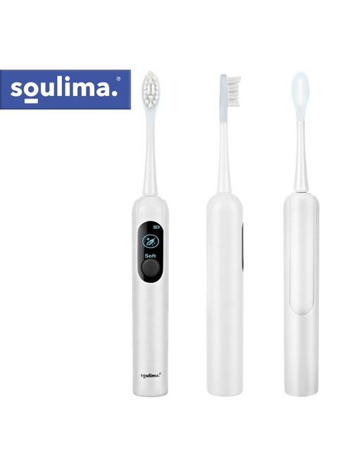 Soulima 26850 baltas ultragarsinis dantų šepetėlis 10