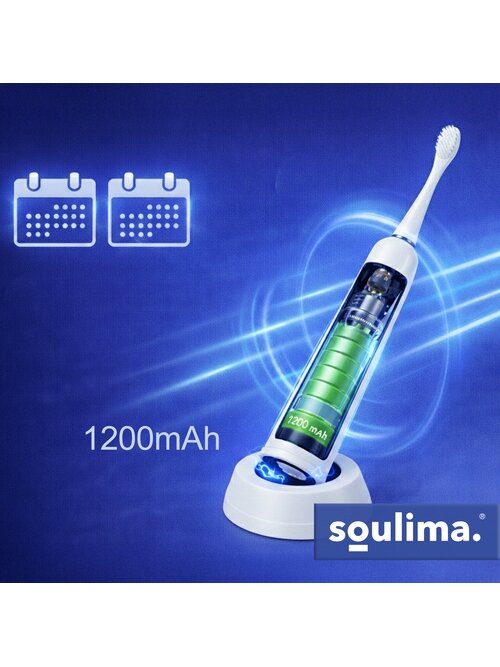 Soulima 26850 baltas ultragarsinis dantų šepetėlis 26