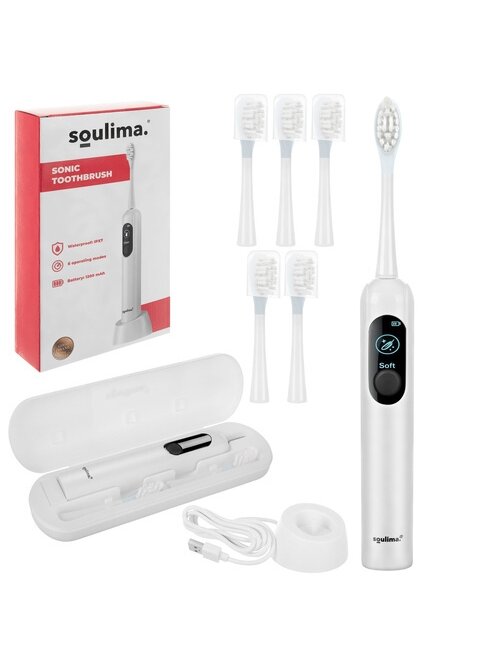 Soulima 26850 baltas ultragarsinis dantų šepetėlis 3