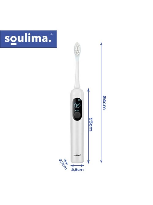 Soulima 26850 baltas ultragarsinis dantų šepetėlis 4