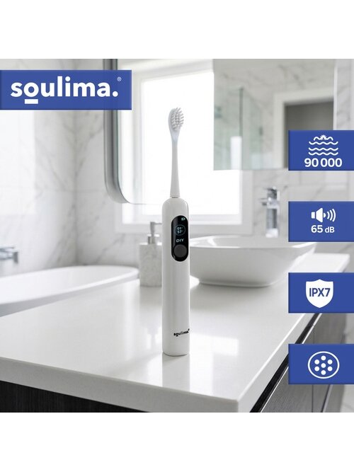 Soulima 26850 baltas ultragarsinis dantų šepetėlis 5