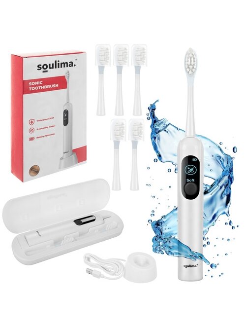 Soulima 26850 baltas ultragarsinis dantų šepetėlis