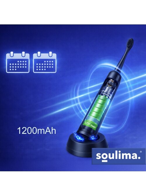 Soulima 26851 juodas Sonic dantų šepetėlis 21