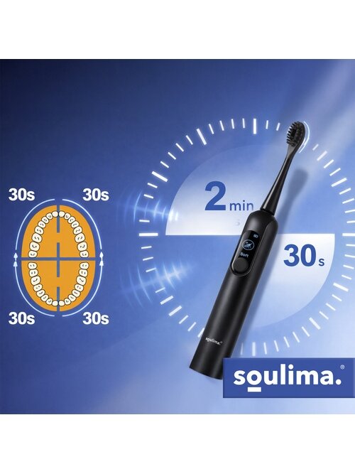 Soulima 26851 juodas Sonic dantų šepetėlis 22