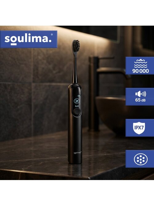 Soulima 26851 juodas Sonic dantų šepetėlis 4