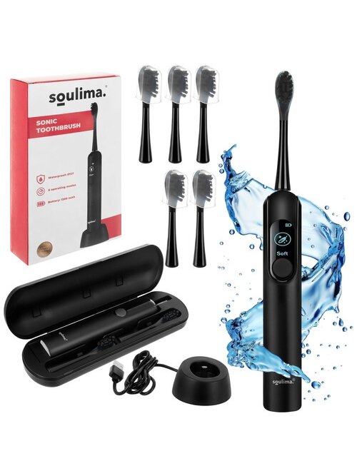 Soulima 26851 juodas Sonic dantų šepetėlis