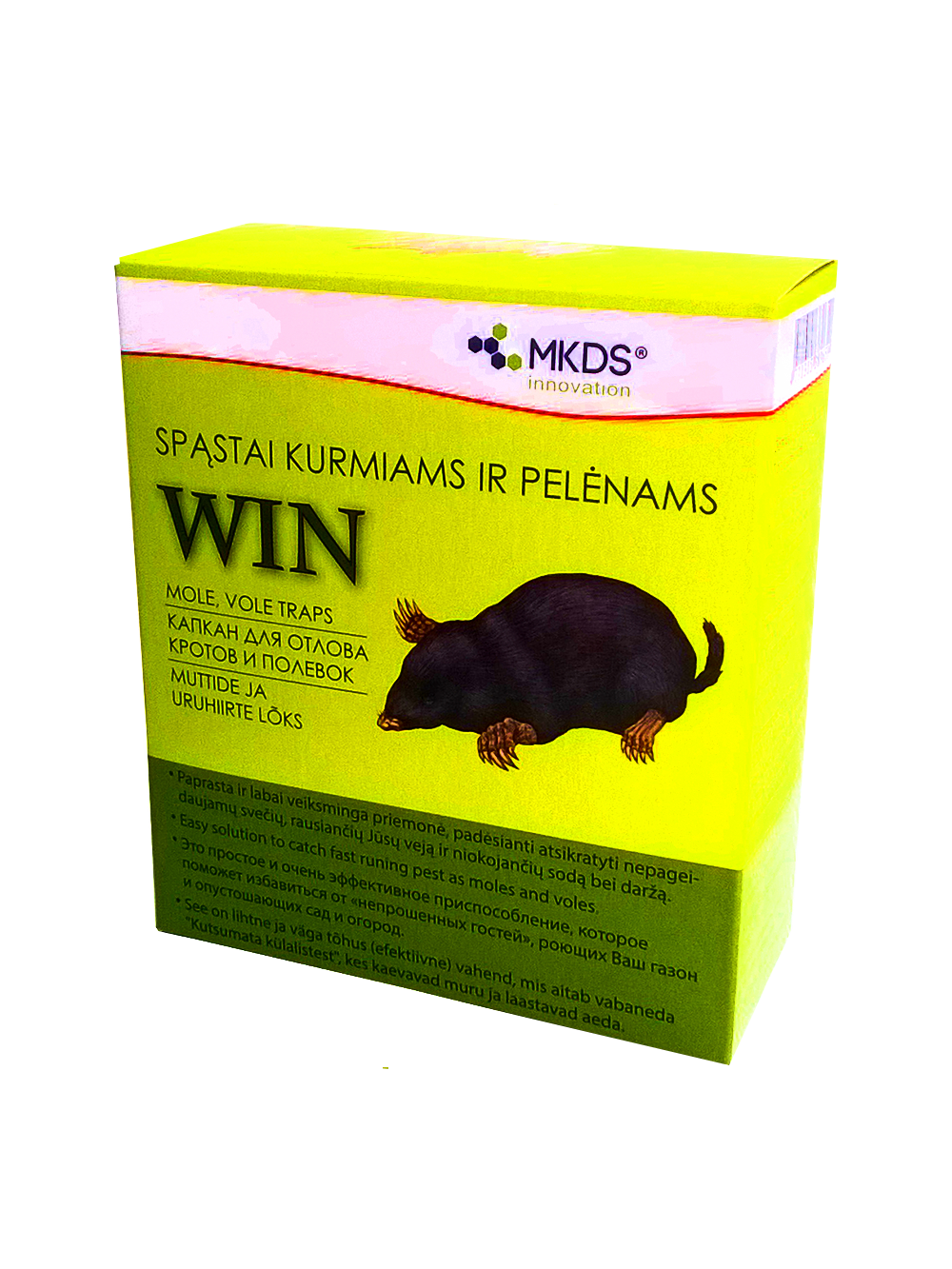 Spąstai kurmiams ir pelėnams WIN Spąstai kurmiams ir pelėnams WIN
