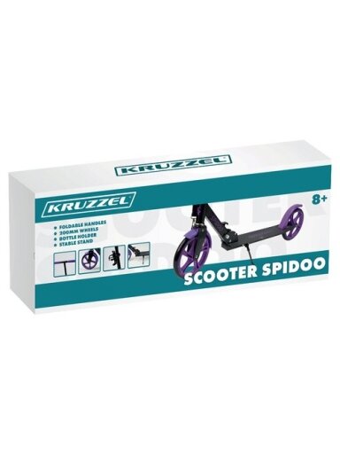 Spidoo paspirtukas purpurinis Kruzzel 25630