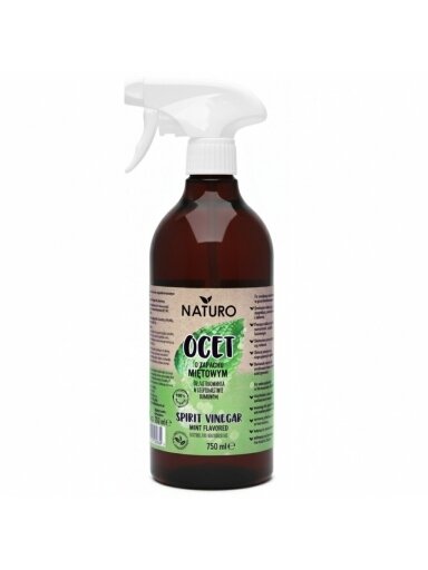 Spiritinis actas valymui su mėtų kvapu Naturo, 750ml Spiritinis actas valymui su mėtų kvapu Naturo, 750ml