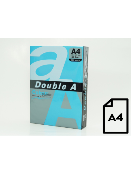 Spalvotas popierius Double A, 80g, A4, 500 lapų, Deep Blue Spalvotas popierius Double A, 80g, A4, 500 lapų, Deep Blue