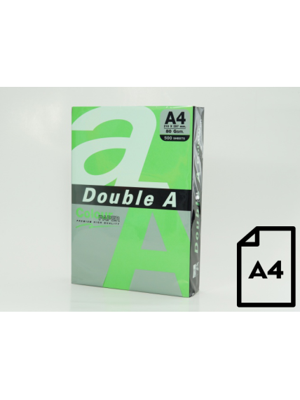 Spalvotas popierius Double A, 80g, A4, 500 lapų, Parrot Spalvotas popierius Double A, 80g, A4, 500 lapų, Parrot