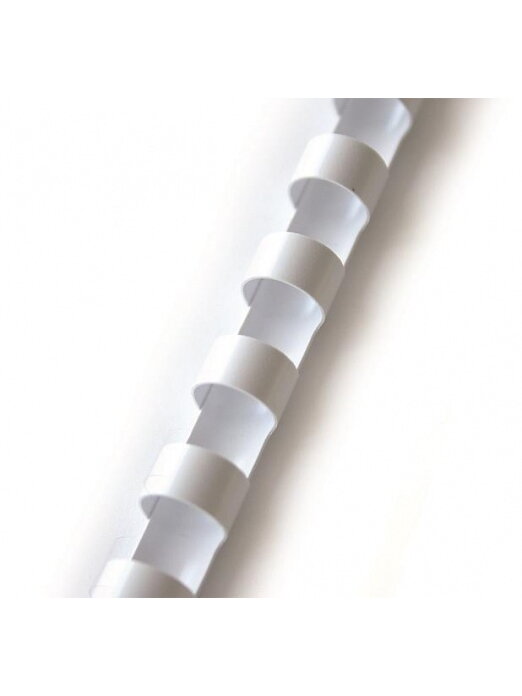 Spiralė įrišimui Forpus plastikinė 8 mm, balta (100 vnt.) Spiralė įrišimui Forpus plastikinė 8 mm, balta (100 vnt.)