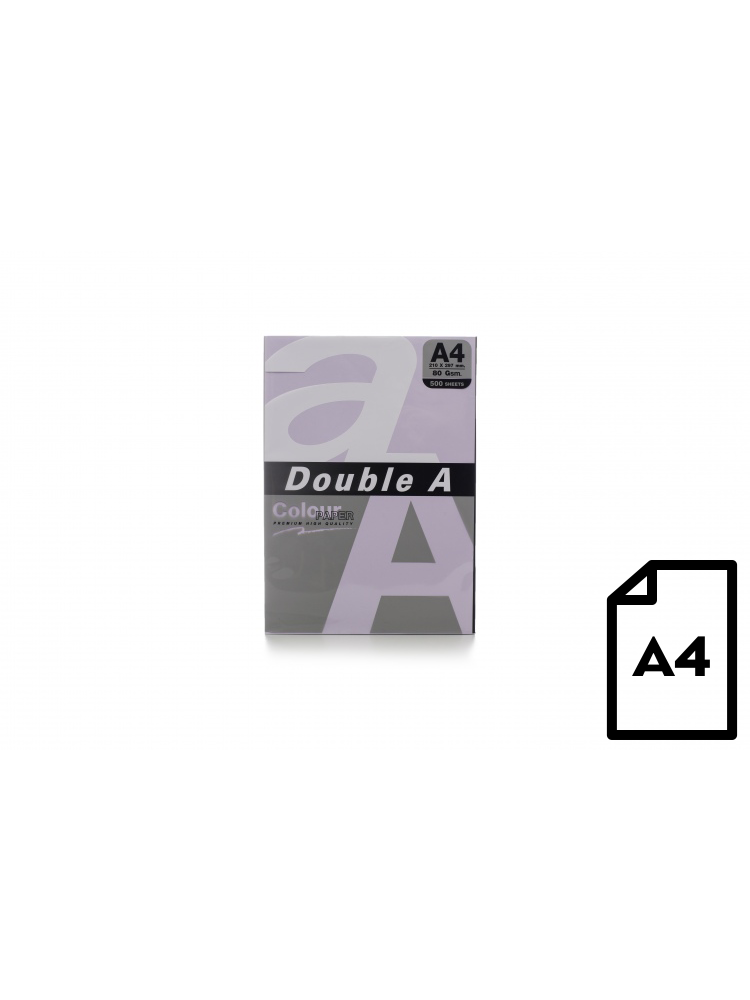 Spalvotas popierius Double A, 80g, A4, 500 lapų, Levender Spalvotas popierius Double A, 80g, A4, 500 lapų, Levender