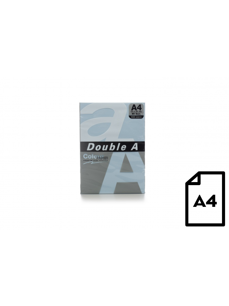 Spalvotas popierius Double A, 80g, A4, 500 lapų, Ocean