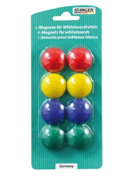 Stanger Spalvoti magnetai 8 vnt. rinkinys 73002