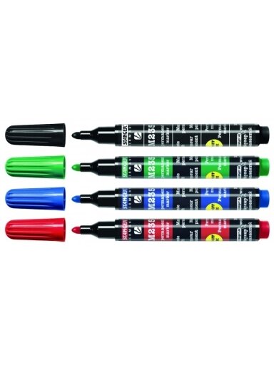 Stanger Permanentiniai žymekliai M235, 1-3 mm, 4 spalvų rinkinys 712012