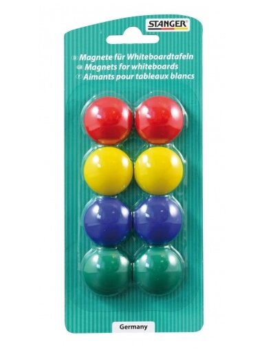 Stanger Spalvoti magnetai 8 vnt. rinkinys 73002