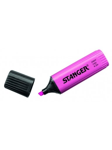Stanger Teksto žymeklis 1-5 mm, rožinis, pakuotėje 10 vnt. 180004000