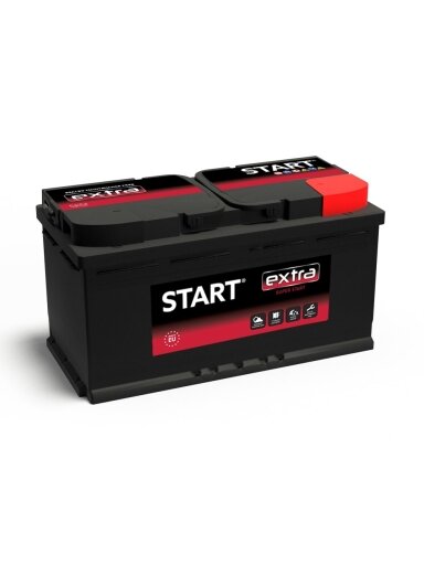 Start Extra 100Ah 840A R+ 12V akumuliatorius 353x175x190 Start Extra 100Ah 840A R+ 12V akumuliatorius 353x175x190