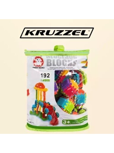Statybiniai blokeliai - ežiukai 192 vnt. Kruzelis 20376