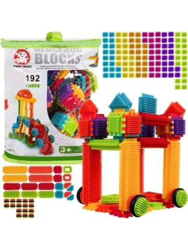 Statybiniai blokeliai - ežiukai 192 vnt. Kruzelis 20376
