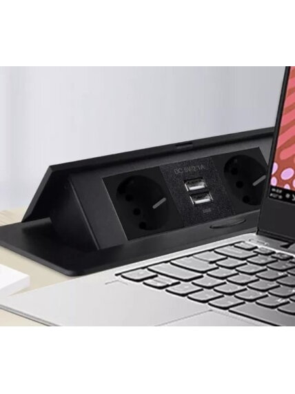 Stalviršyje paslėptas USB lizdas - dvigubas Izoxis 21446 8 Stalviršyje paslėptas USB lizdas - dvigubas Izoxis 21446 8