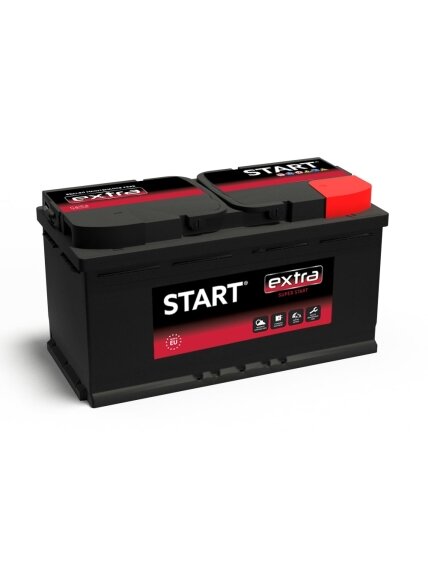 Start Extra 100Ah 840A R+ 12V akumuliatorius 353x175x190 Start Extra 100Ah 840A R+ 12V akumuliatorius 353x175x190