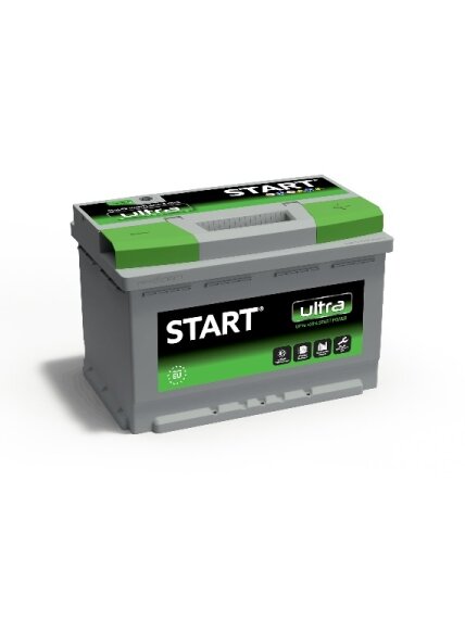 Start Ultra 80Ah R+ 12V 760A akumuliatorius 278x175x190 Start Ultra 80Ah R+ 12V 760A akumuliatorius 278x175x190