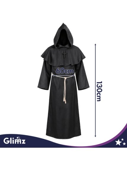 Glimz Helovino vienuolio kostiumas 1 Glimz Helovino vienuolio kostiumas 1