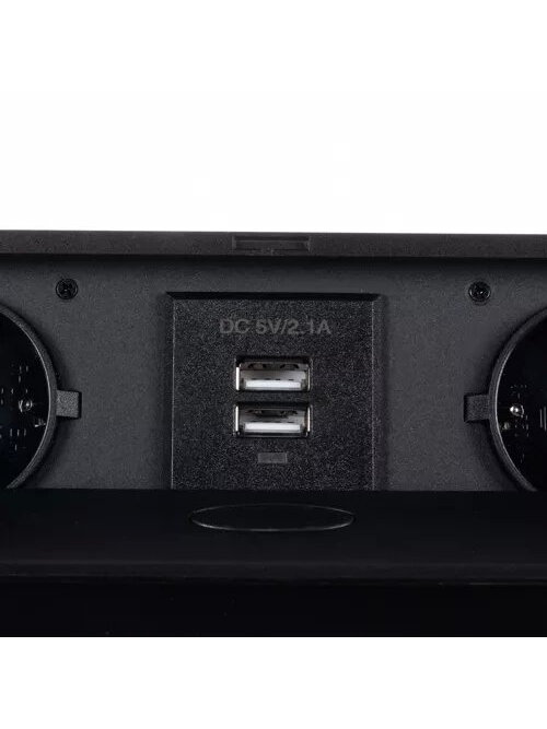 Stalviršyje paslėptas USB lizdas - dvigubas Izoxis 21446 4 Stalviršyje paslėptas USB lizdas - dvigubas Izoxis 21446 4