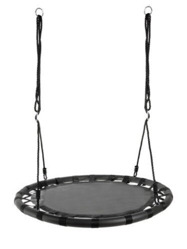 Sūpynės gandralizdžiui, 100 cm, juodos 2 Sūpynės gandralizdžiui, 100 cm, juodos 2