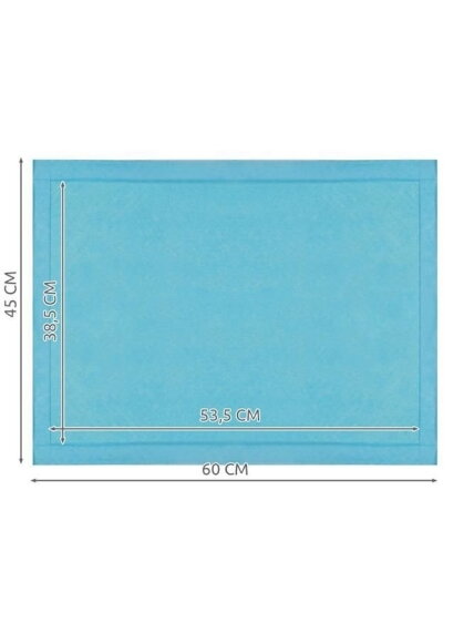 Sugeriantis higieninis įklotas - rinkinyje 50 vnt. 60x45cm. 2 Sugeriantis higieninis įklotas - rinkinyje 50 vnt. 60x45cm. 2