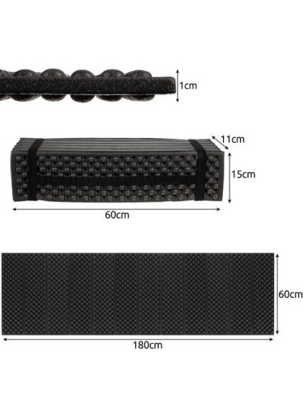 Sulankstomas miegamojo kilimėlis 180x60x1cm Trizand 22870 3 Sulankstomas miegamojo kilimėlis 180x60x1cm Trizand 22870 3