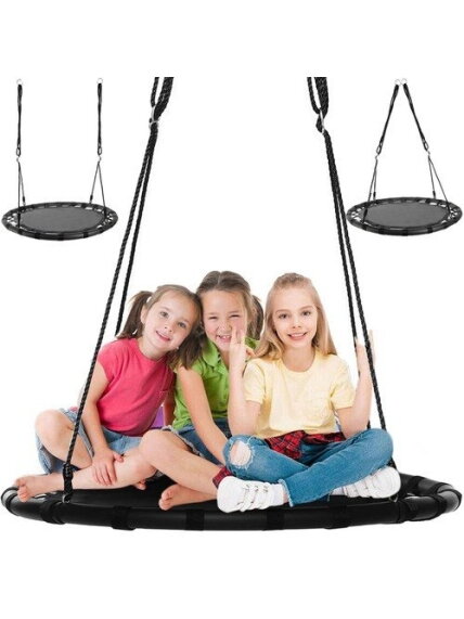 Sūpynės gandralizdžiui, 100 cm, juodos Sūpynės gandralizdžiui, 100 cm, juodos