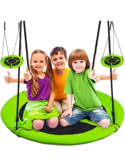 Sūpynės gandralizdžiui 100 cm žalia-juoda 23514 Sūpynės gandralizdžiui 100 cm žalia-juoda 23514