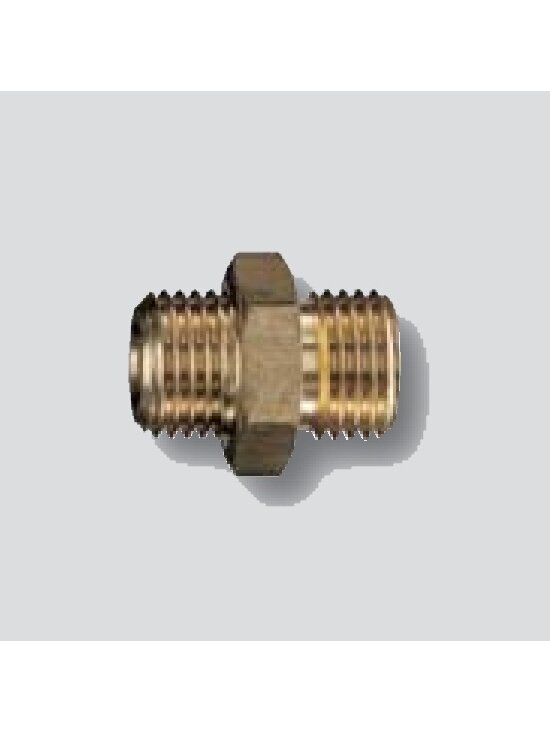 Sujungimas su dvipusiu išoriniu sriegiu 1/4x1/4 Sujungimas su dvipusiu išoriniu sriegiu 1/4x1/4