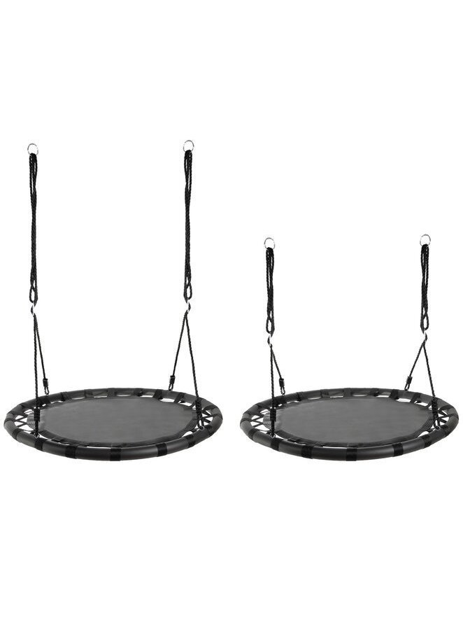 Sūpynės gandralizdžiui, 100 cm, juodos 1 Sūpynės gandralizdžiui, 100 cm, juodos 1