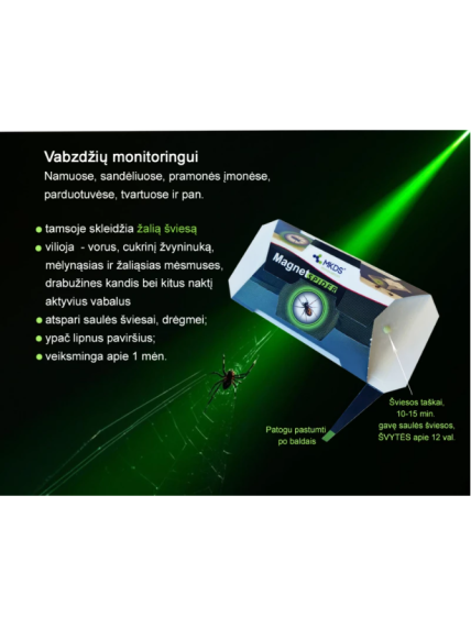 Šviečianti gaudyklė Magnet SPIDER, 1 vnt 1 Šviečianti gaudyklė Magnet SPIDER, 1 vnt 1