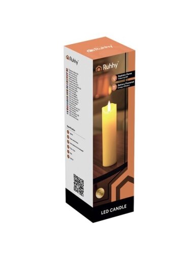 LED žvakė/įdėklas 17x5cm 1vnt. Ruhhy 26720
