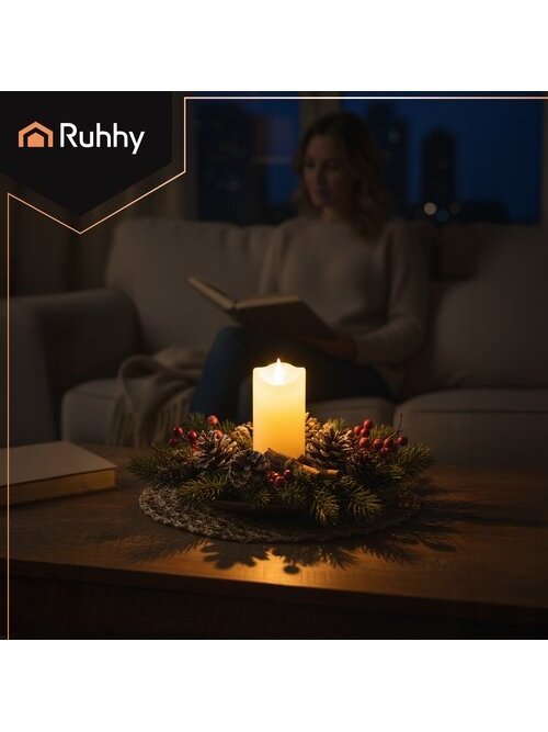LED žvakė/įdėklas 12,5 x 5 cm 1 vnt. Ruhhy 26484 4 LED žvakė/įdėklas 12,5 x 5 cm 1 vnt. Ruhhy 26484 4