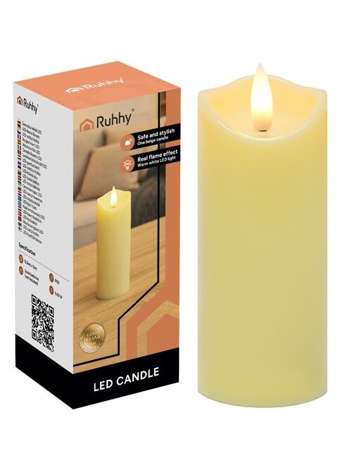 LED žvakė/įdėklas 12,5 x 5 cm 1 vnt. Ruhhy 26484 LED žvakė/įdėklas 12,5 x 5 cm 1 vnt. Ruhhy 26484