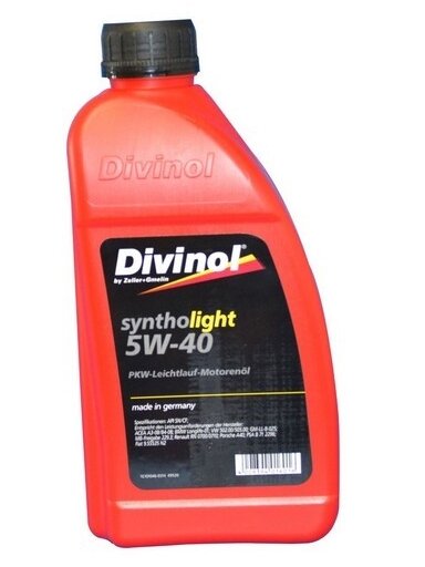 Syntholight DIVINOL 5W40 1 l SN/CF, MB 229.3, VW 505.00, GM-LL-B-025