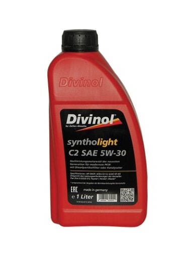 Syntholight DIVINOL C2 5W-30 1 l. SN/CF, ACEA C2-12 (F.T.H.M)