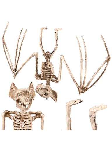 Šikšnosparnio skeletas – dekoracija, 30 cm, „Glimz“ Šikšnosparnio skeletas – dekoracija, 30 cm, „Glimz“