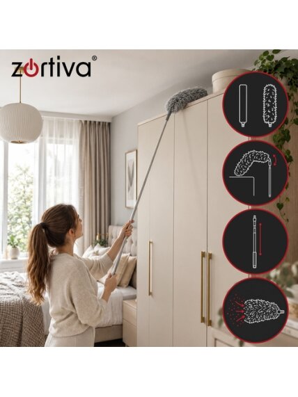 „Zortiva“ teleskopinė dulkių šluostė 3