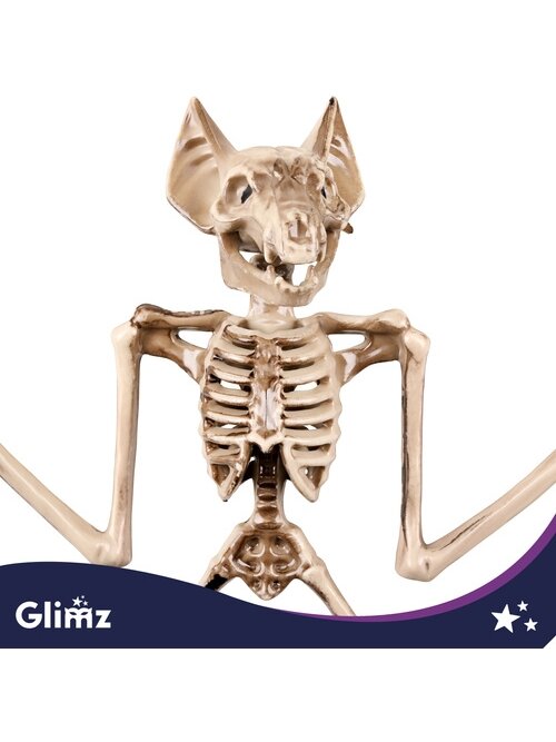 Šikšnosparnio skeletas – dekoracija, 30 cm, „Glimz“ 6