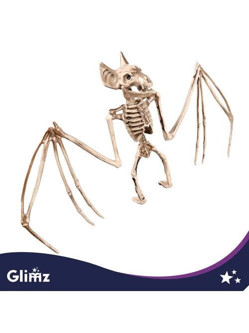 Šikšnosparnio skeletas – dekoracija, 30 cm, „Glimz“ 7 Šikšnosparnio skeletas – dekoracija, 30 cm, „Glimz“ 7