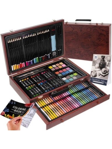 Tapybos rinkinys lagamine 143 vnt