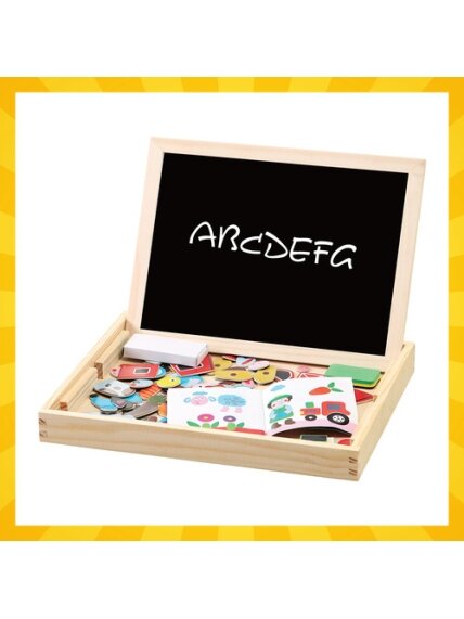 Kruzzel 25637 dvipusė edukacinė lenta 10
